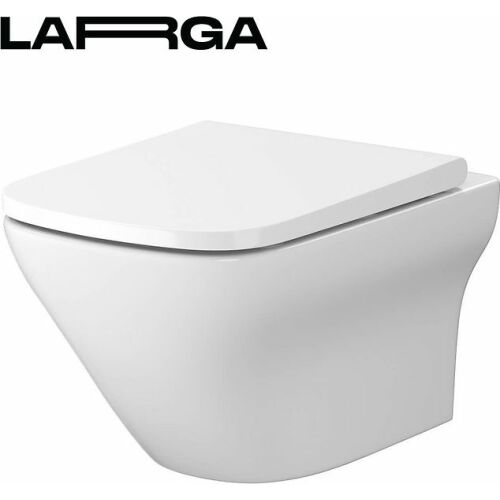 Miska WC Cersanit S701-473 SET B332 ( PAK ) MZ LARGA UM SQUARE CLEAN ON SLIM WRAP DUR WO ŁW EW BOX// CE.KRLA.MW-LARGA-CO-SQUARE-SET 146901403