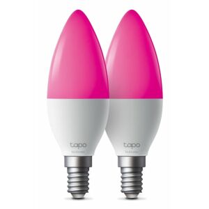 TP-Link Tapo L430C okos WiFi homályosítható LED izzó (színes, 2500K-6500K, 470lm, 2,4GHz, E14)