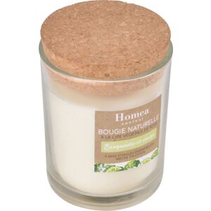 Homea Szója gyertya egy üvegben ECO parafa fedéllel