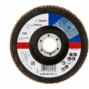 PLATA Bosch. 125/ 40 X431 STANDARD PENTRU METAL BOSCH 146901950 - Accesorii pentru unelte