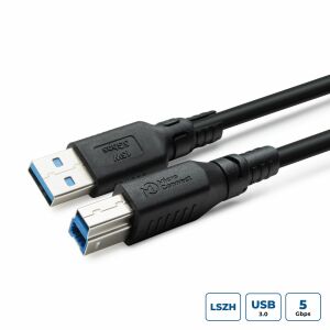 MicroConnect ColorFlex USB 3.2 A-B Gen 1 Kábel Halogénmentes (LSZH), 1m