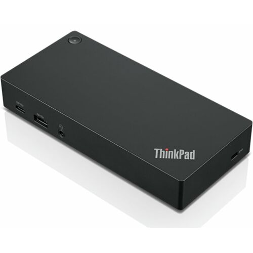 Lenovo 03X7609 dokkolóállomás Vezetékes USB 3.2 Gen 2 (3.1 Gen 2) Type-A Fekete 146902116 - Dokkoló állomás