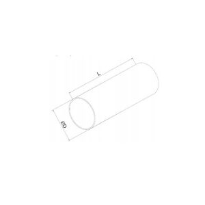 Szellőzőcsatorna kerek fi:150mm 1m fehér AirRoxy 02-490
