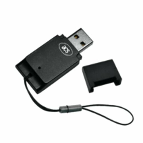 ACS ACR39T-A1 chipkártya olvasó Beltéri/Kültéri USB USB 2.0 Fekete