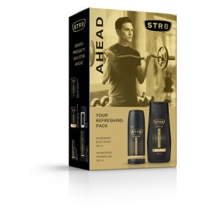STR 8 ajándék szett előre (Deo spray 150ml+tusfürdő 250ml)