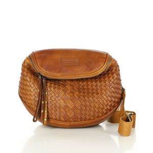 Torebka na szerokim pasku skórzana listonoszka - MARCO MAZZINI brąz koniak 146906137 - Opatrunek dodatkowy