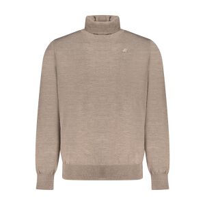 Brązowy sweter męski K-WAY 146906721 - Dla mężczyzn