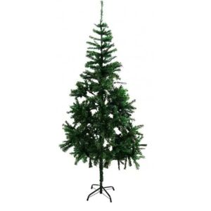 Karácsonyfa támasztékkal, magassága 180cm, mesterséges, környezetbarát, strapabíró, könnyen szerelhető, zöld