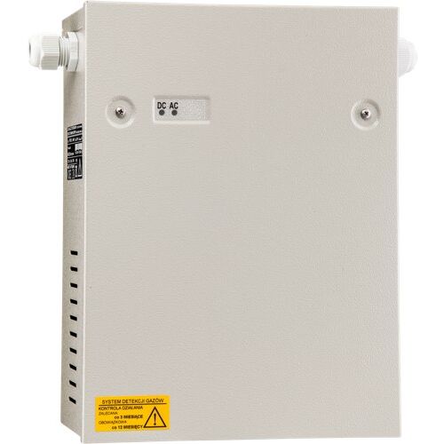 Rendszer tápegység PS-3X-1 12V, max 3A, hely az akkumulátornak, felszerelhető egy kiegészítő modullal (PS3-MR) a feszültségfigyeléshez