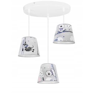 LOFT MENNYEZETI FÜGGŐLÁMPA GYEREKEKNEK, LED LÁMPABÚRÁVAL