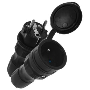 EXTRÉM IP54-ES CSATLAKOZÓ + ALJZAT KÉSZLET FEKETE - E+97-0003 146923020 - Ipari csatlakozó