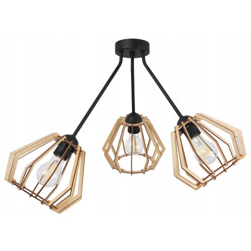 FÜGŐLÁMPA, MENNYEZETI CSILLÁR, FA LÁMPABÚRA, LED 146923710