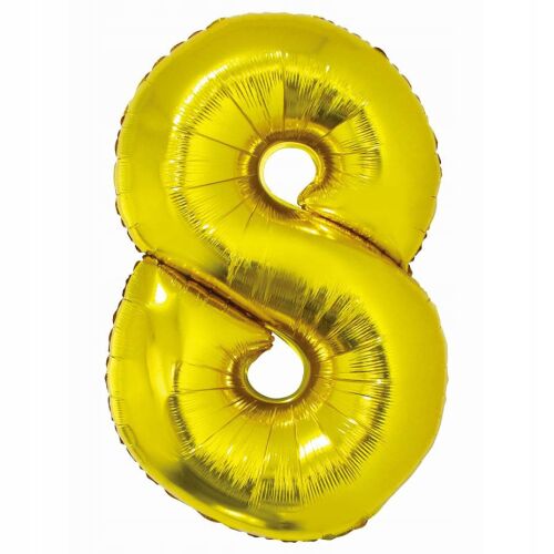 #BFC37 Okos Fólia Lufi, 8-as Szám, Arany, 76 cm 146928295