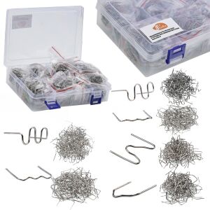 Rosfix műanyag tűzőkapcsok 6 típus 1800 db műanyag dobozban