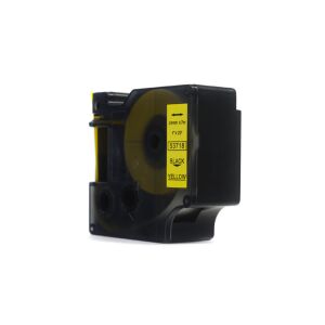 JetWorld Dymo D1 csereszalag, fekete, sárga, 24 mm x 7 m (53718)
