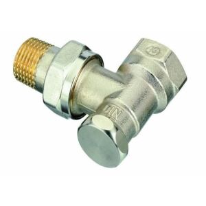 RLV-S 20 szögű visszacsapó szelep oldalsó és alul szállított radiátorokhoz