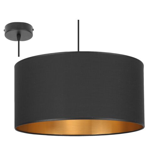 Mennyezeti LED lámpa fekete ernyővel, 40 cm 146930174