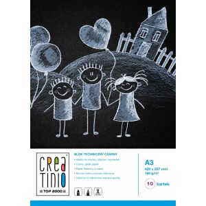 TECHNIKAI BLOKK A3/10K 160G FEKETE CREATINO A""10 146930505 - Rajzeszköz