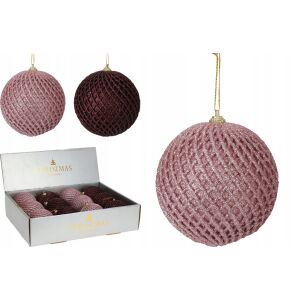 Karácsonyfa gömbdísz, díszített, törésálló, 10 cm, 1 db. 146930709 - Szezonális dekoráció