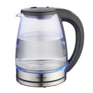 ELEKTROMOS ÜVEG VÍZFORRALÓ 1,8 L KLAUSBERG KB-7887 LED RGB 146930949 - Vízforraló, Kenyérpirító, Szendvicssütő és Asztali grillsütő