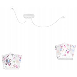 Loft stílusú függőlámpa gyerekszobába pókhálós lámpaernyővel