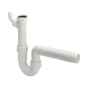 Mosogatócső szifon 6/4"x50 műanyag/fehér