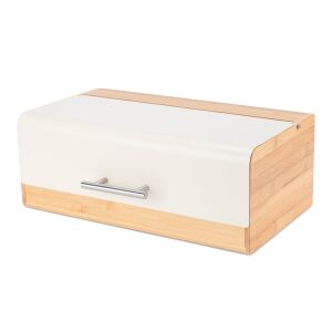 CHLEBAK BAMBUSOWY POJEMNIK NA PIECZYWO E-6075 KREMOWY 146931820 - Ételtárolás