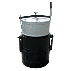 GŐZÖLŐ SZÍNES AGYAGGAL, HORGANYZOTT, 100 L - GŐZÖLŐ 100 Z 146932117 - Bor & Pálinka főzés