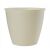 Doniczka kremowa plastikowa 15 x 15 x 13,9 cm dekoracyjna Azalia 146932142