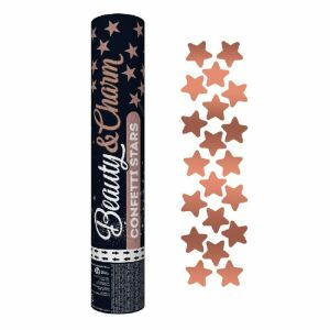 #KP30 B&C Rózsaszín Arany Csillag Pneumatikus Konfetti