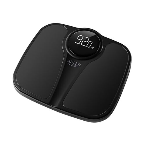 Adler | Fürdőszobamérleg | AD 8172b | Maximális tömeg (kapacitás) 180 kg | Pontosság 100 g | A testtömegindex (BMI) mérése | Fekete 146932881