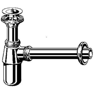 Palackszifon 5/4"x5/4" sárgaréz/krómozott