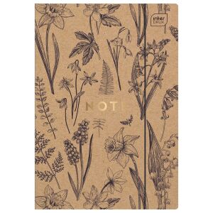 Barna, virágmintás, A4-es méretű, rugalmas mappa 146933119 - Iratrendezés