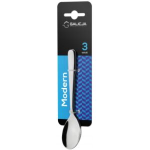 Modern ezüst kávéscsésze kanál 3 db 146933519 - Kanál