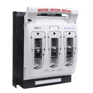 Biztosítékos szakaszoló, panelbe szerelés, kábelkapcsok: híd (S) 50-185 mm2 RBK 2 Un: 690 V~ In: 400 A 146933892 - Villanyszerelési segédanyag