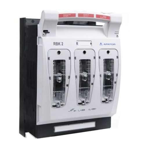 Biztosítékos szakaszoló, panelbe szerelés, kábelkapcsok: híd (S) 50-185 mm2 RBK 2 Un: 690 V~ In: 400 A 146933892