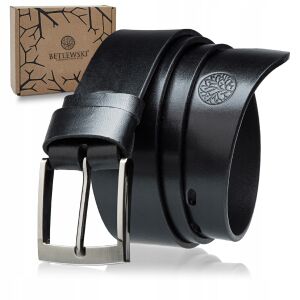 LIC40-0 FEKETE 130 SUPREME bőröv 146935333 - Férfi öv