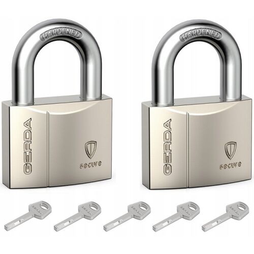 2 db-os nikkelezett sárgaréz lakatkészlet KSWS S40 - MP KLO 58467 146937607