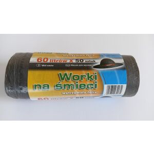 60L-ES SZEMETESZSÁKOK 60*80HD FEKETE 50 DARAB - AN 60L/50 146937889 - Szemeteszsák