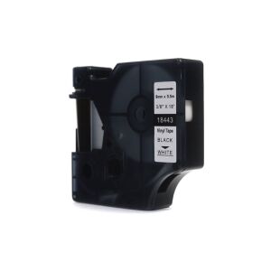 JetWorld Replacement Dymo Rhino Tape Fekete alapon 9mm x 5,5m Vinyl (18443) (S0718580)