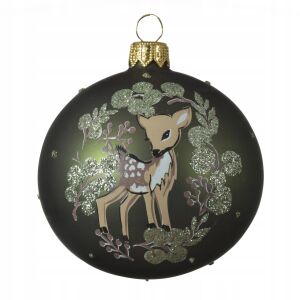 Karácsonyfadísz, üveg, zöld, karácsonyfadísz, 8 cm 146938776 - Szezonális dekoráció