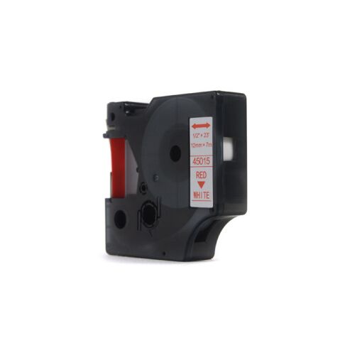 JetWorld Replacement Dymo D1 Tape Red on White 12mm x 7m LM100, LM100+, LM200, LM300, LM400, LM420P, LM350, LM350D, LM360D, LM450D, LM150P,, LM150P, LM150P LM160, LM210D, LM280, LM150, LM220 (45015) (S0720550) 146938841
