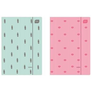 Puha tapintású A4-es iskolai mappa gumiszalaggal 146939334 - Iratrendezés