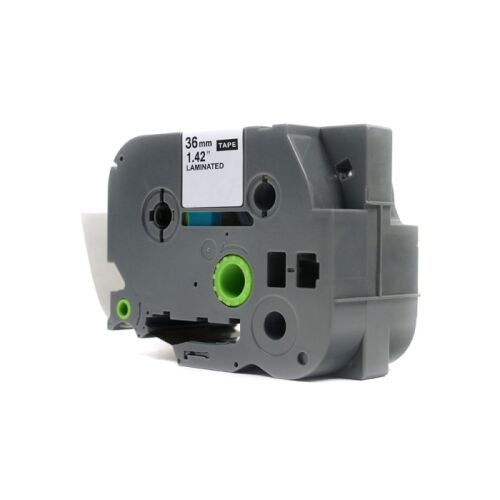 JetWorld Red Clear Brother csereszalagon 36 mm x 8 m TZe-162 (TZE162, TZ162, TZ-162, AZE162- AZE-162)