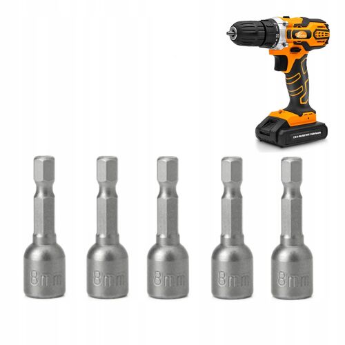 mm-es, 1/4"-os mágneses dugókulcs készlet csavarhúzókhoz