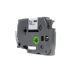 JetWorld piros fehéren Brother csereszalag 6 mm x 8 m TZe-212 (TZE212, TZ212, TZ-212, AZE212, AZE-212)