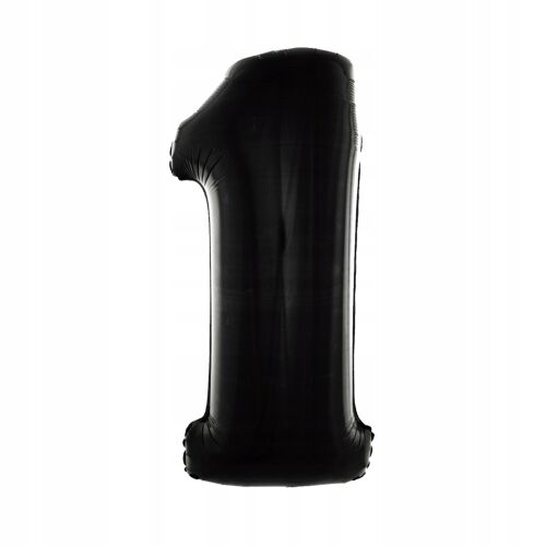 #BFC54 B&C 1-es számú fólia lufi, fekete, 92 cm AA 146940861