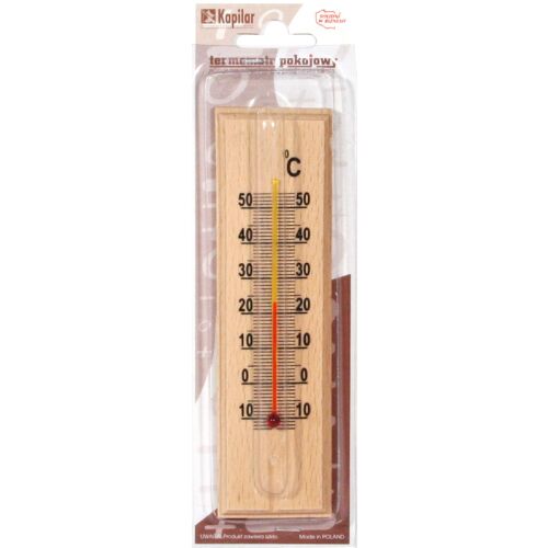 KÖZEPES MÉRETŰ FA SZOBA HŐMÉRŐ - T-TPDŚ 146941320