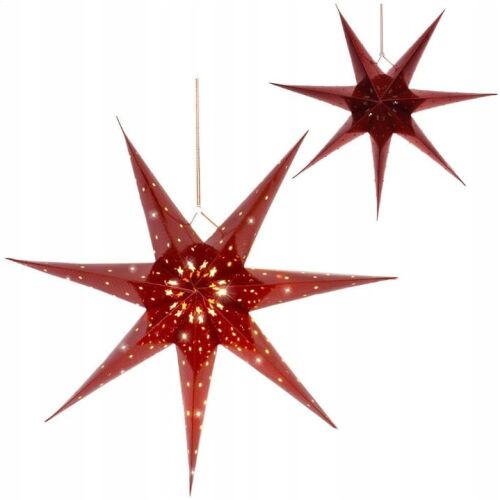 Karácsonyi papírcsillag megvilágítással 60 cm 146941403