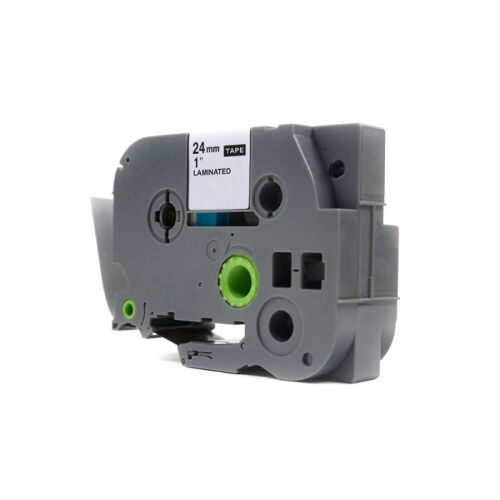 JetWorld fehér Red Brother csereszalagon 24 mm x 8 m TZe-455 (TZE455, TZ455, TZ-455, AZE455, AZE-455)